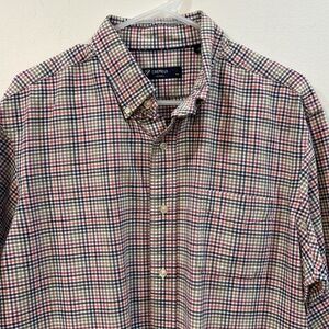 Daniel Cremieux large plaid long sleeve button down 100% cotton